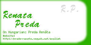 renata preda business card